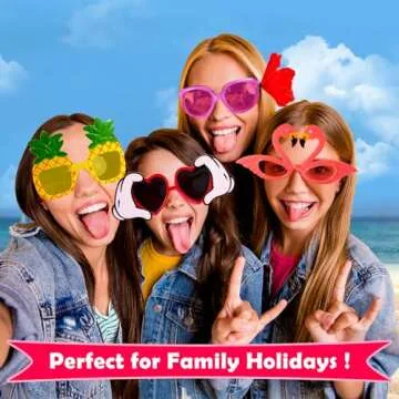 C.N. Luau Party Sunglasses 12 Pairs - Fun Beach Accessory