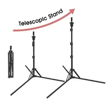LNASI Mannequin Head Stand, Upgrade Foldable Wig Stand Tripod for Cosmetology Hairdressing Training, Metal Adjustable Wig Head Stand with Wig Caps, T-Pins, Comb, Hair Clips