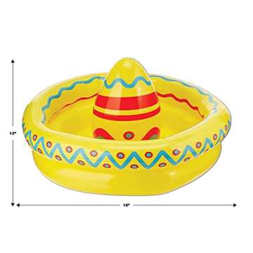Beistle Inflatable Sombrero Cooler - Perfect for Fiesta Fun!