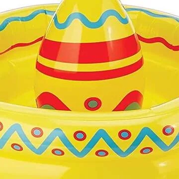 Beistle Inflatable Sombrero Cooler for Fiesta Fun