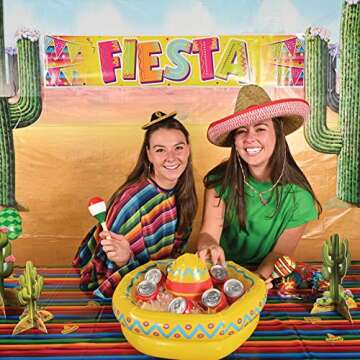 Beistle Inflatable Sombrero Cooler for Fiesta Fun