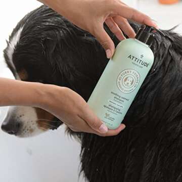 ATTITUDE Soothing Shampoo for Cat & Dog, Vegan and Cruelty-Free, Unscented, 16 Fl Oz