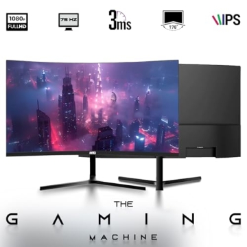 HP Gaming PC Desktop Computer – AMD Pro A10-9700,RX 550 Graphics,16GB RAM,256GB SSD,32 Inch Curved...