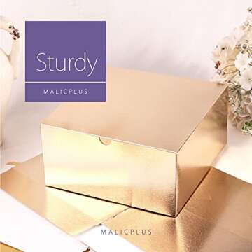 MALICPLUS Rose Gold Gift Boxes - Elegant Gift Packaging