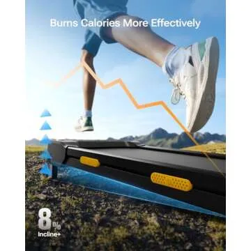 UREVO Walking Pad with Incline, Treadmills for Home with Dual Shock Absorbing, Under Desk Treadmill with Remote Control, 265 Lbs Capacity