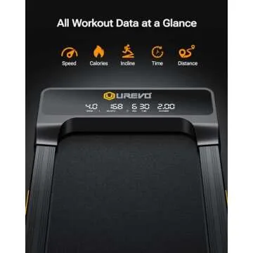 UREVO Walking Pad with Incline, Treadmills for Home with Dual Shock Absorbing, Under Desk Treadmill with Remote Control, 265 Lbs Capacity