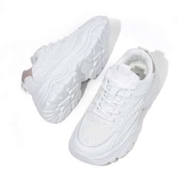 Gemialle Women's Stylish Chunky Platform Sneakers