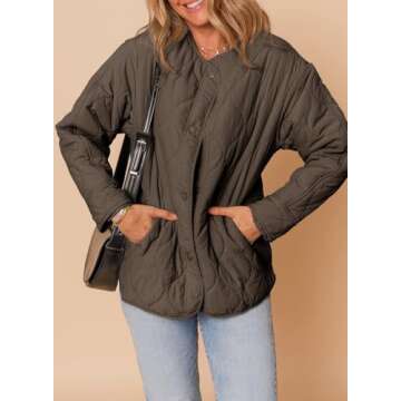 Trendy Dokotoo Women’s Quilted Puffer Jacket for Winter