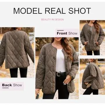 Trendy Dokotoo Women’s Quilted Puffer Jacket for Winter