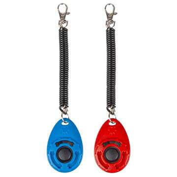EcoCity 4-Pack Dog Training Clicker with Wrist Strap
