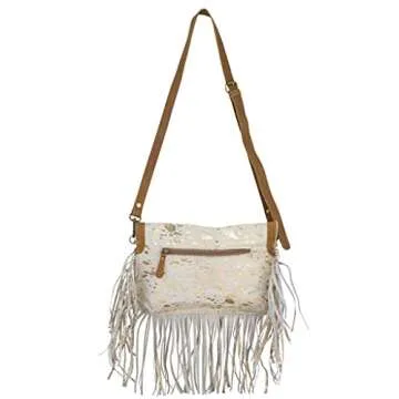 Myra Bag Women's Golden Girl: Unique Leather Fringe Bag