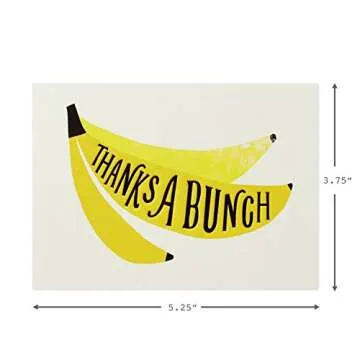 Hallmark Thank You Cards, Thanks a Bunch (10 Blank Cards with Envelopes | Professional, Baby Showers, Bridal Showers, Birthdays, All Occasion)