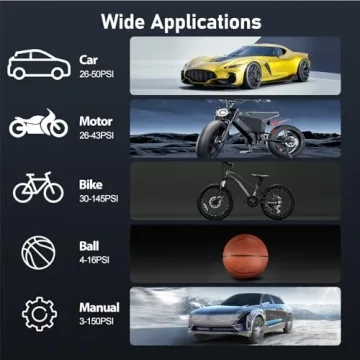 Tire Inflator for Cars and Bikes - Fast, Portable & Safe