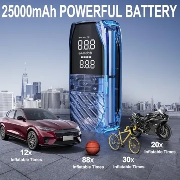 Tire Inflator for Cars and Bikes - Fast, Portable & Safe