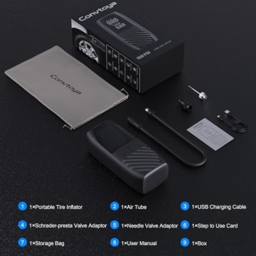 Tire Inflator for Cars and Bikes - Fast, Portable & Safe