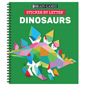 Brain Games Sticker Puzzles - Dinosaurs for Kids