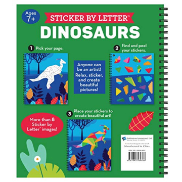 Brain Games Sticker Puzzles - Dinosaurs for Kids