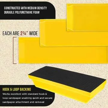 Dura-Gold Pro Hand Sanding Block Kit - 5" 7-3/4" 10"