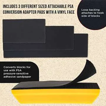Dura-Gold Pro Hand Sanding Block Kit - 5" 7-3/4" 10"