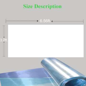 Polycarbonate Roofing Sheet, UV Resistant Greenhouse Clear Film, Transparent Insulation Day Lighting Panels, Covering Polycarbonate for Gardening, Farming, Agriculture, Canopy
