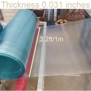 Polycarbonate Roofing Sheet, UV Resistant Greenhouse Clear Film, Transparent Insulation Day Lighting Panels, Covering Polycarbonate for Gardening, Farming, Agriculture, Canopy