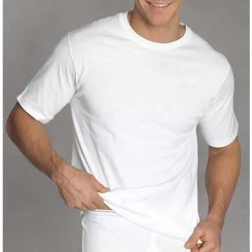 Jockey Men's Classic Bonus Pack Crew Neck T-Shirt (3-Pack + 1 Free) White Large