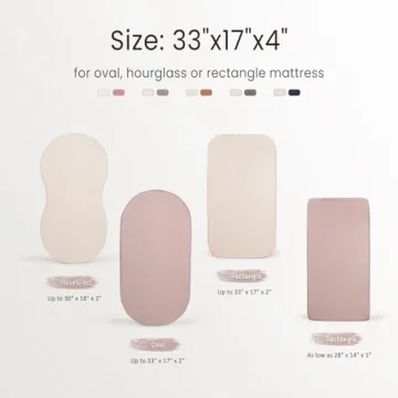 lulumoon Muslin Bassinet Sheets Soft Cotton for All Babies