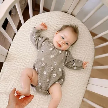 lulumoon Muslin Bassinet Sheets Soft Cotton for All Babies