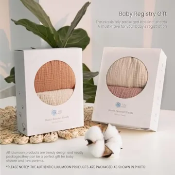 lulumoon Muslin Bassinet Sheets Soft Cotton for All Babies