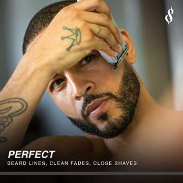 The Rich Barber 1 Minute Blade Modifier - Trimmer Blade Sharpener with Diamond Metal Stone for Profe...