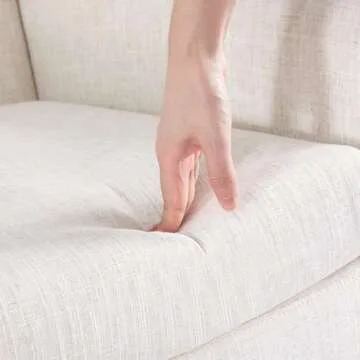 HUIMO Accent Chair Stylish Upholstered Armchair - Beige