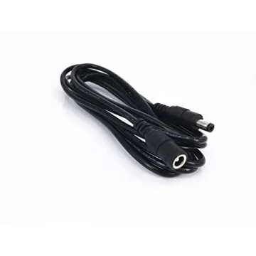 4pcs/pack2m/6.56ft Black 5.5mm x 2.5mm DC Plug Extension Cable DC Extension Cable Cord with Male to Female 5.5mm x 2.5mm Connectors DC Power 12V 5.5mm x 2.5mm Barrel Male Plug Connector