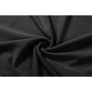 Herou Long Sleeve Mock Turtleneck Stretch Slim T Shirt Layer Tops Black Small