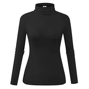 Stylish Herou Long Sleeve Mock Turtleneck for Women