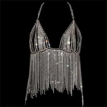 Sexy Rhinestone Body Chain for Women - Sparkly & Elegant