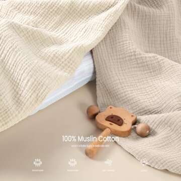 lulumoon Muslin Bassinet Sheets for Gentle Baby Sleep