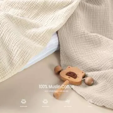 lulumoon Muslin Bassinet Sheets for Gentle Baby Sleep