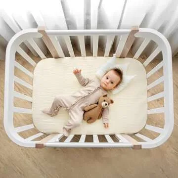 lulumoon Muslin Bassinet Sheets for Gentle Baby Sleep