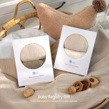 lulumoon Muslin Bassinet Sheets for Gentle Baby Sleep