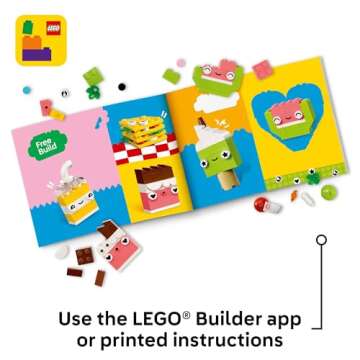 LEGO Classic Creative Food Friends Building Toy Set - Pretend Play Food for Kids, Boys and Girls, Ages 4+ - Learning and Educational Toy for Preschool - Gift Idea for Birthdays - 11039