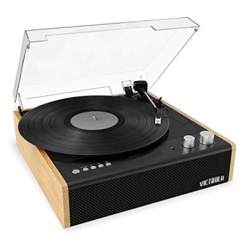 Victrola Eastwood 3-Speed Bluetooth Turntable with Built-in Speakers and Dust Cover | Upgraded Turnt...