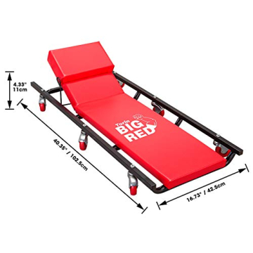 BIG RED TR6452: Rolling Garage Creeper with Adjustable Comfort