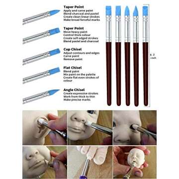 28pcs Polymer Clay Sculpting Tools for Artists and Crafters
