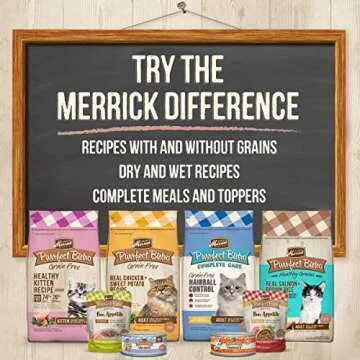 Merrick Purrfect Bistro Grain Free Natural Dry Cat Food For Adult Cats, Real Salmon And Sweet Potato...