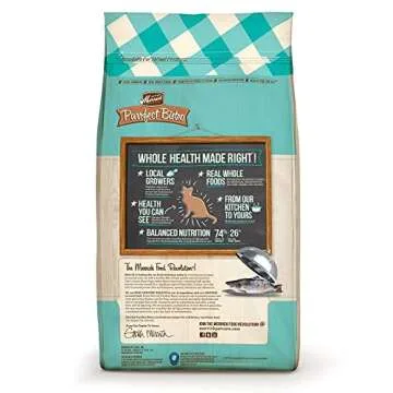 Merrick Purrfect Bistro Grain Free Natural Dry Cat Food For Adult Cats, Real Salmon And Sweet Potato Recipe - 12 lb. Bag