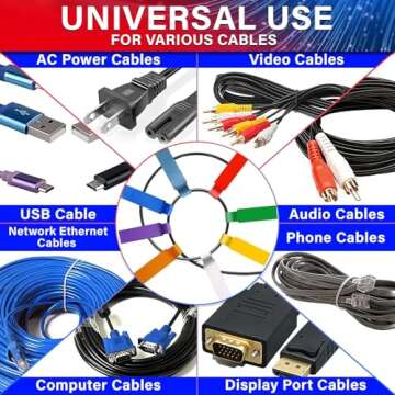 Durable 240 Pcs Cable Labels – Waterproof & Long-Lasting