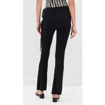 Miaou Women's Kali Pants - Stylish Stretch Black Trousers