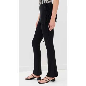 Miaou Women's Kali Pants - Stylish Stretch Black Trousers