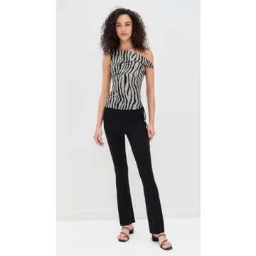 Miaou Women's Kali Pants - Stylish Stretch Black Trousers