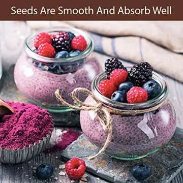 Roots Circle Non-GMO Chia Seeds | 1.3 Pound (Pack of 1) Raw Superfood, Vegan, Kosher, Nut & Gluten Free, Keto & Paleo Friendly | Add Omega 3 & Protein to your Salad, Smoothie, Oatmeal, & Acai Bowl